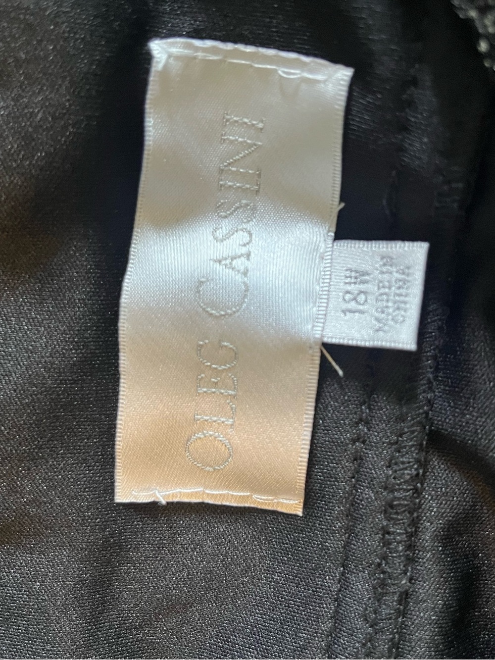 Oleg Cassini Black Dress
